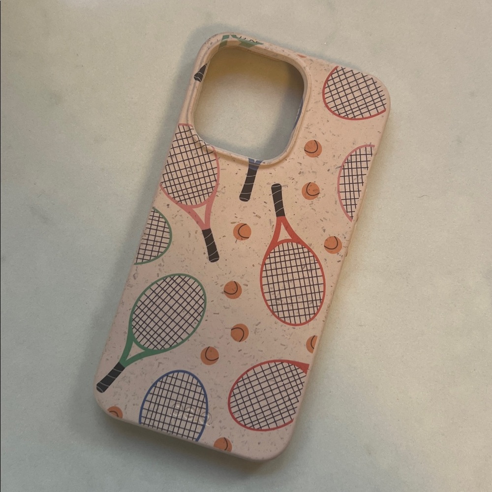 🕶️Pela Pink Tennis Compostable iPhone 13 Pro Phone Case Sustainable - Picture 2 of 6